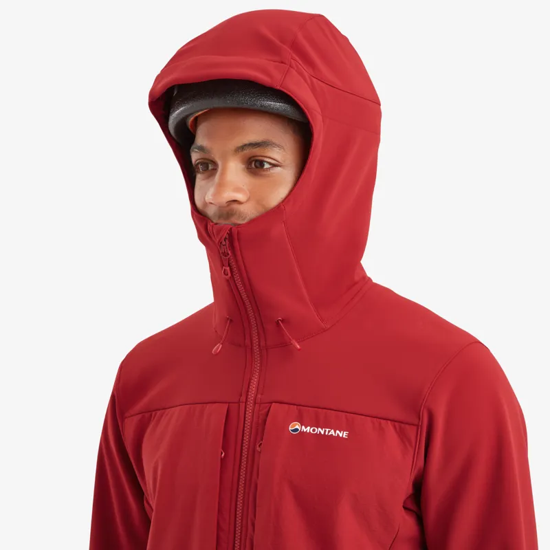 Montane Mens Windjammer XPD Hoodie Acer Red-5
